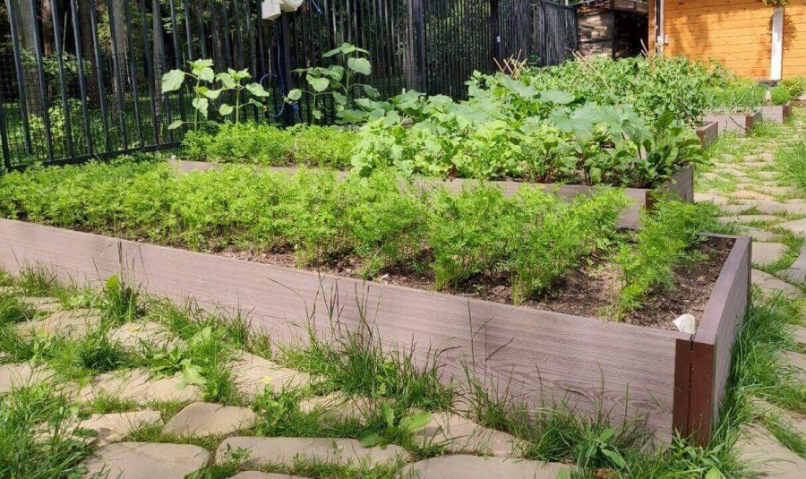 Грядочная доска из ДПК