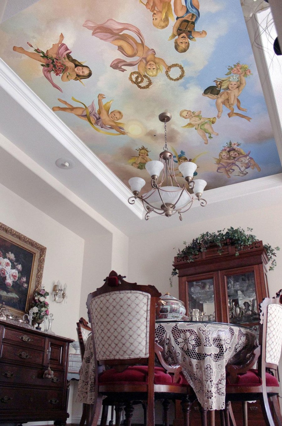 Украшение потолка на новый год своими руками