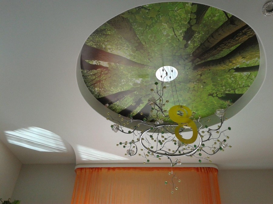 Натяжной потолок Сакура