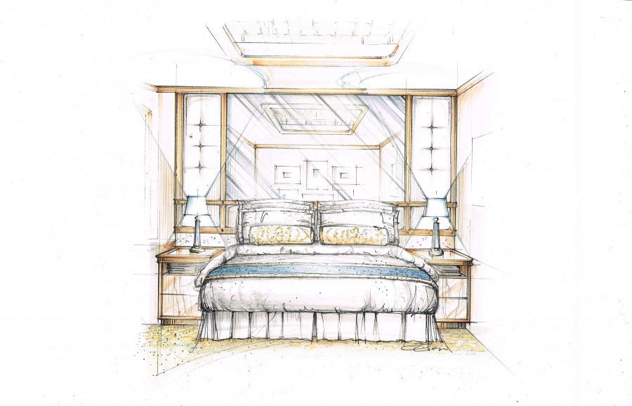 Кровать скетч