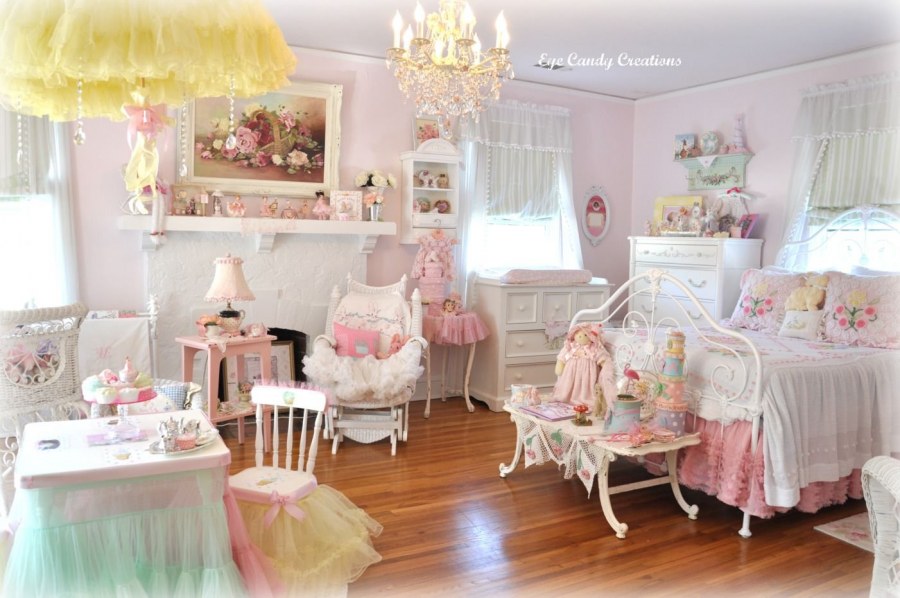 Шебби Шик в интерьере комнаты