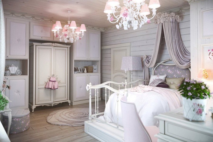 Спальня в стиле шебби Шик и Прованс