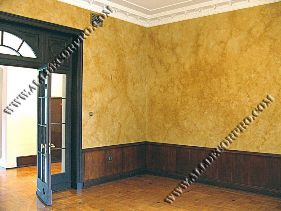 Отделка стен декоративной штукатуркой