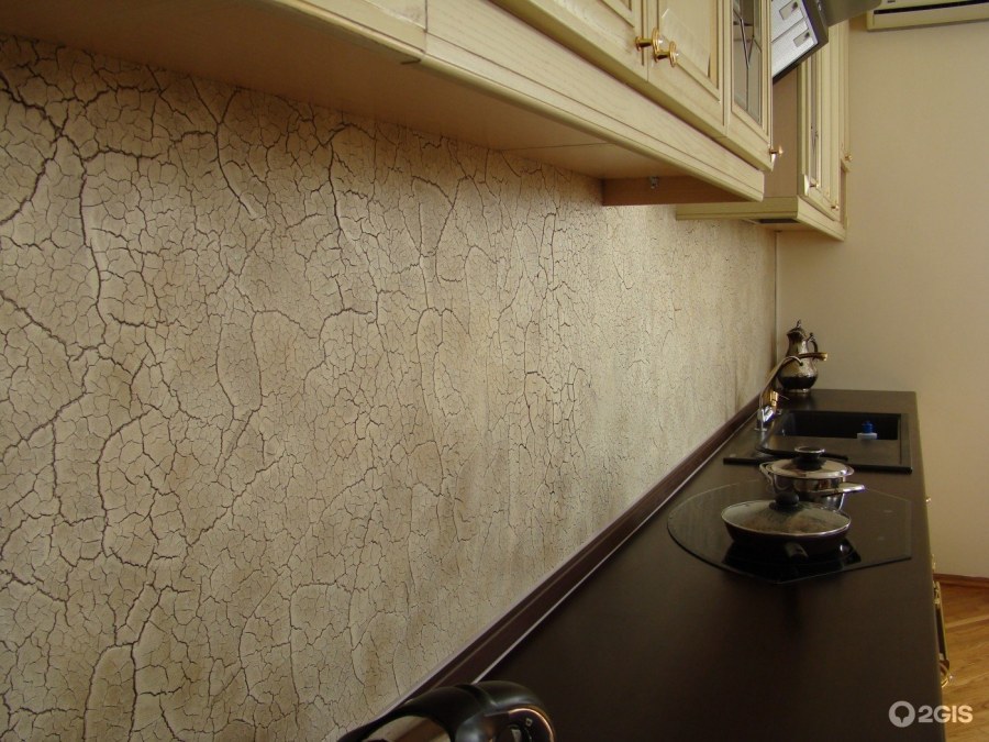 Венецианская штукатурка на фартук