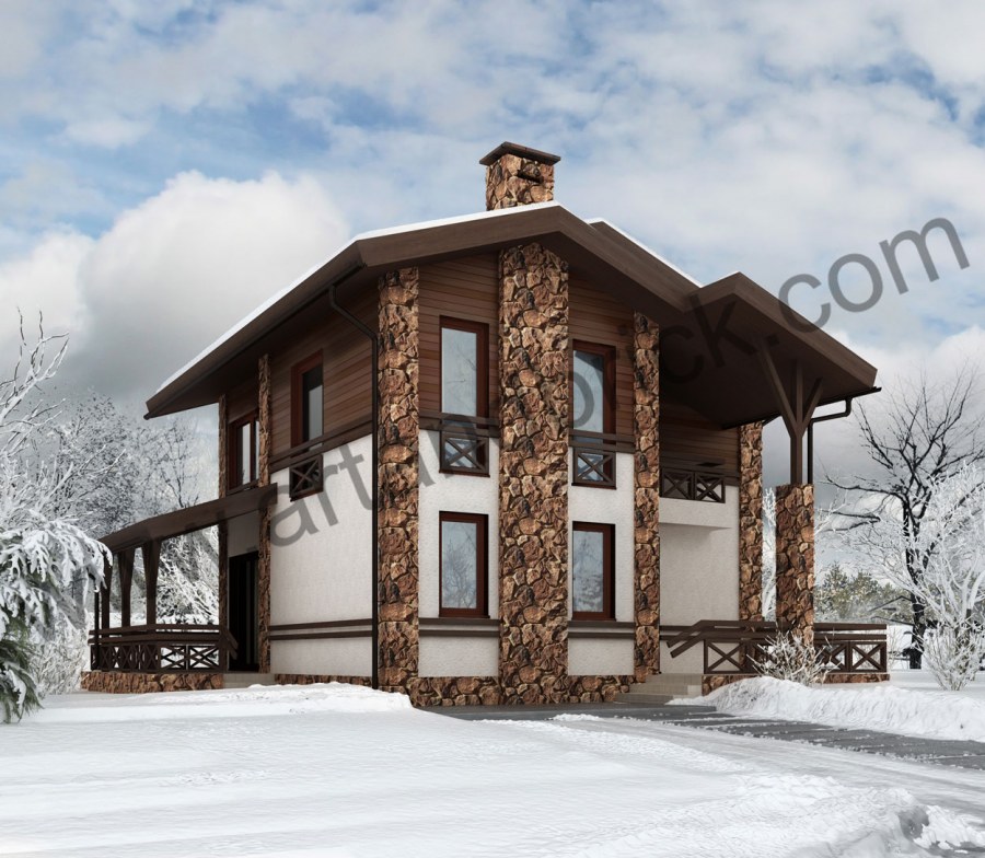 Стиль Шале фасад