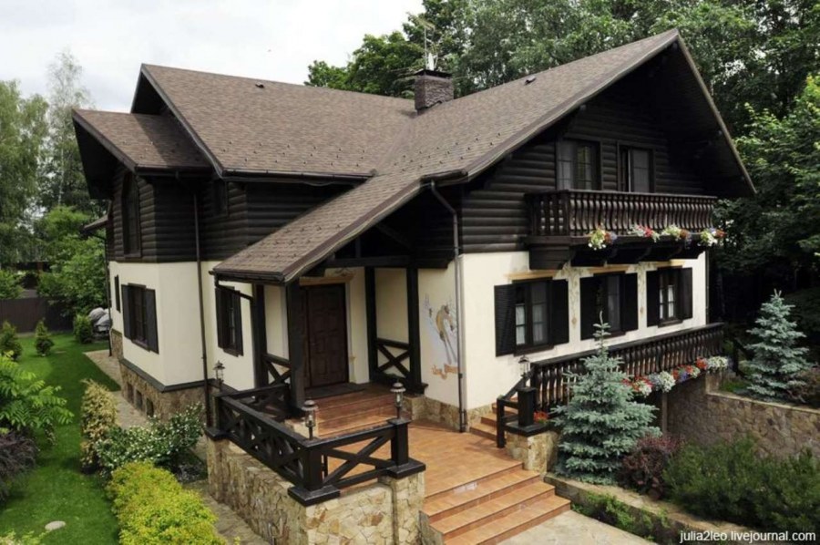 Дом в альпийском стиле фасад