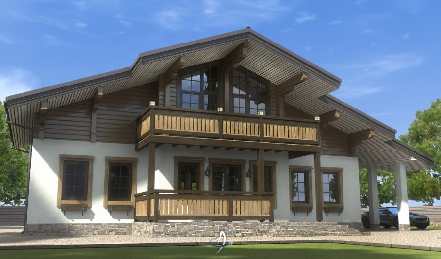 Рустикальный стиль фасад