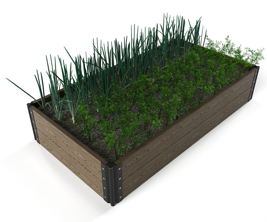 Грядки Еврогрядка 600 из ДПК 600х75 см