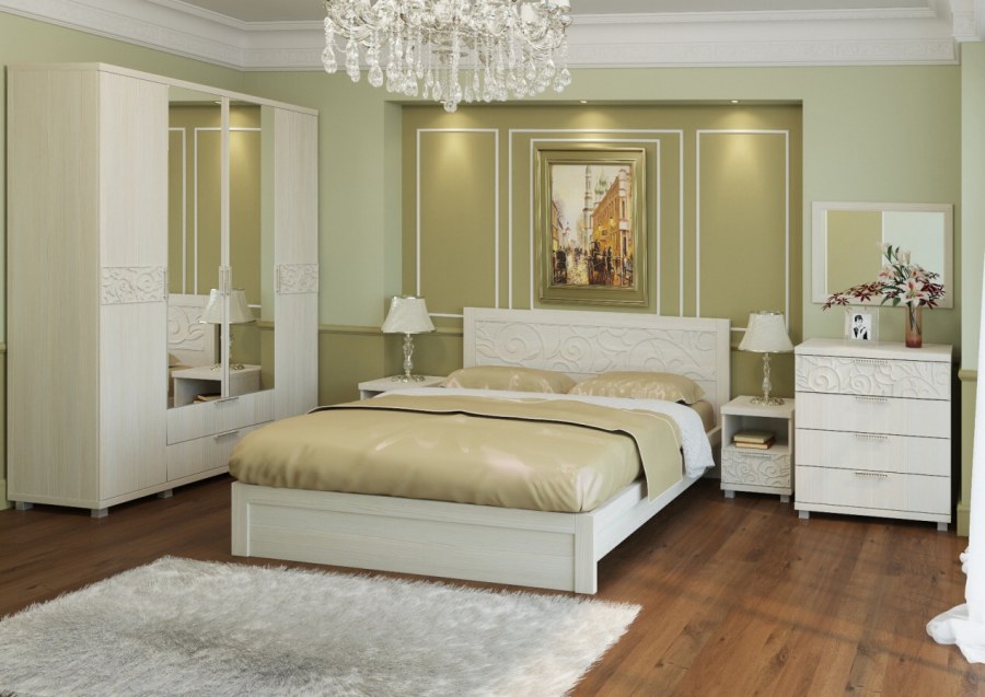 Спальня Ирис дуб бодега Арника