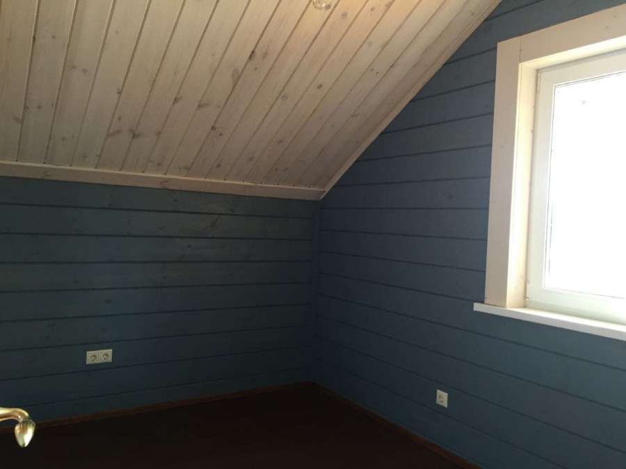 Tikkurila зеленый имитация бруса