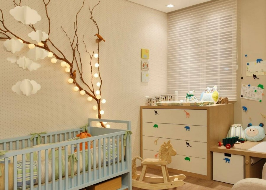 Декор детской комнаты для новорожденного