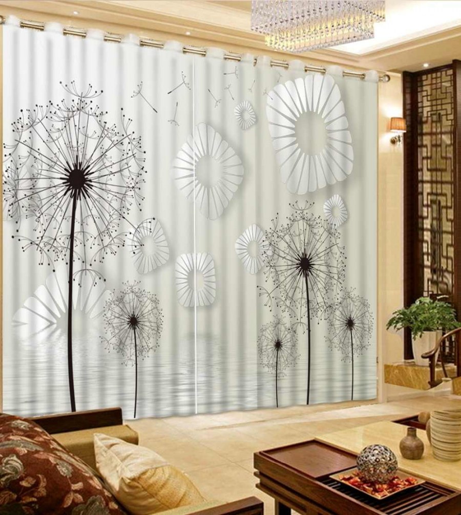 Занавески с одуванчиками