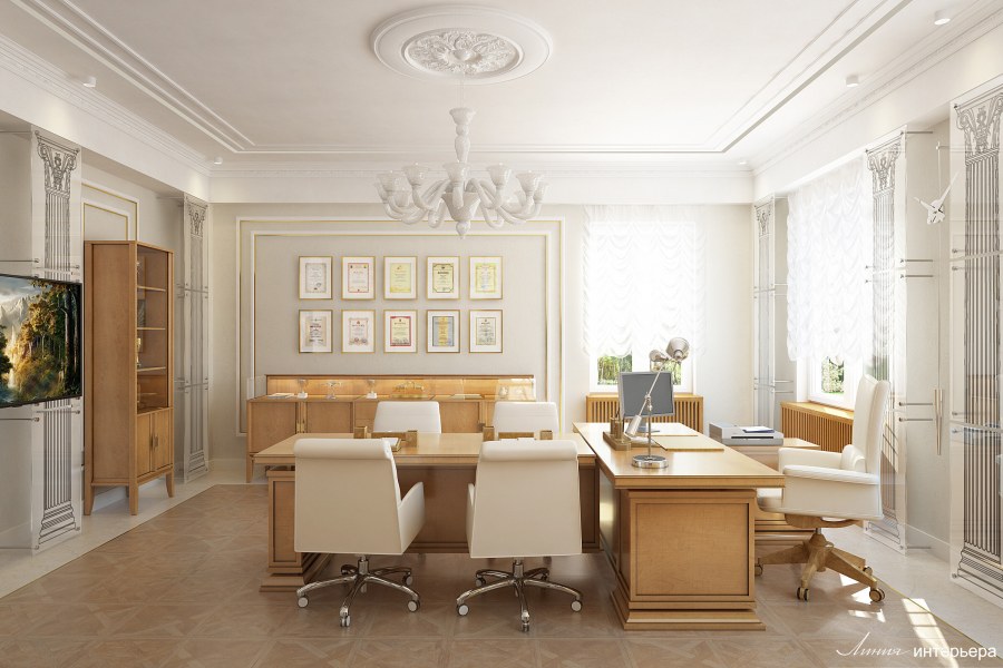 Гостиная в хрущевке в стиле Неоклассика