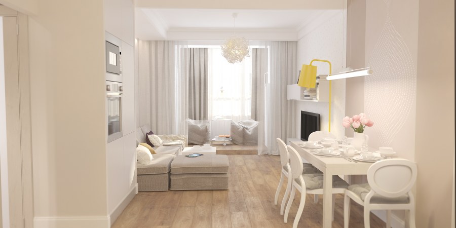 Стены цвета топленого молока