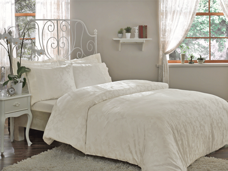 Tivolyo Home Jacquard белый