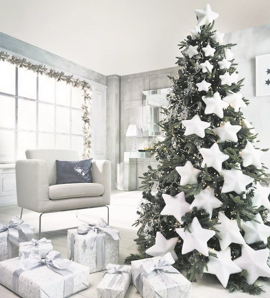 Необычный декор елки