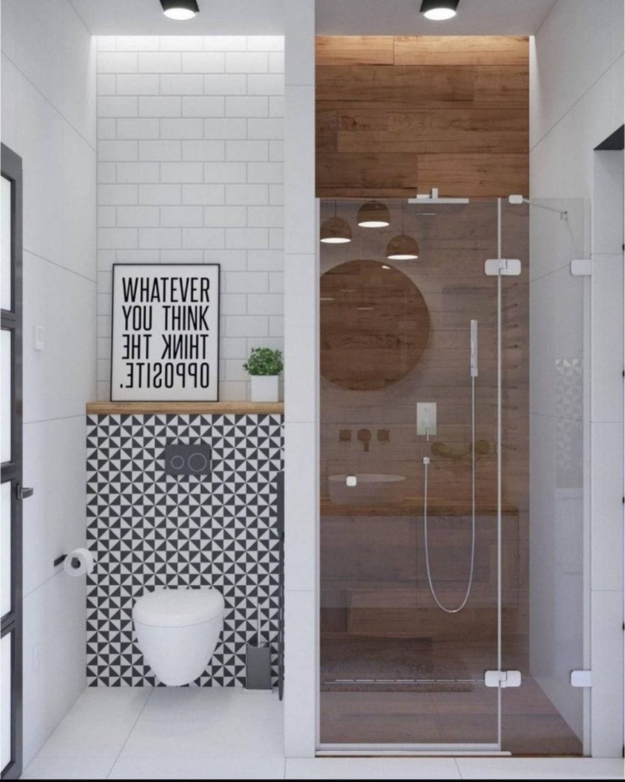 Душевая в скандинавском стиле