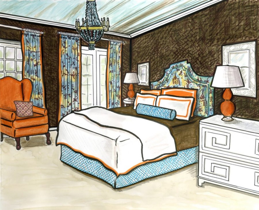 Нарисовать спальню