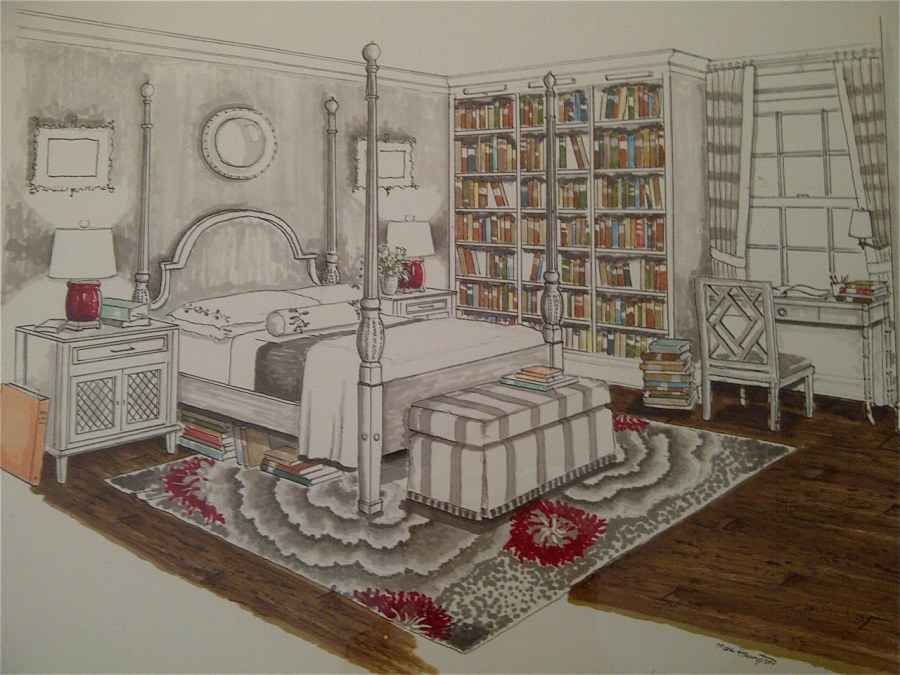 Нарисованная мебель в интерьере