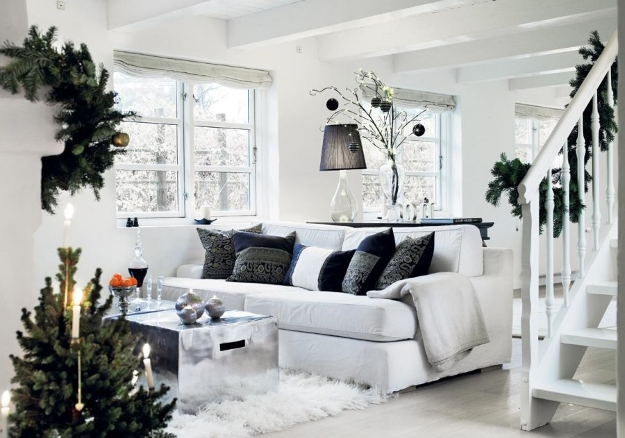 Интерьер в стиле зима