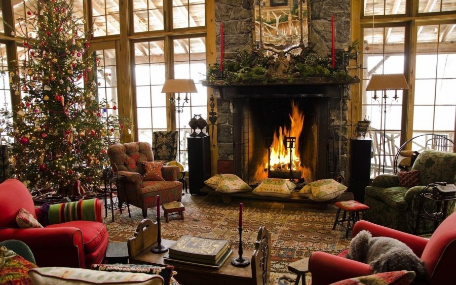 Красивый новогодний интерьер