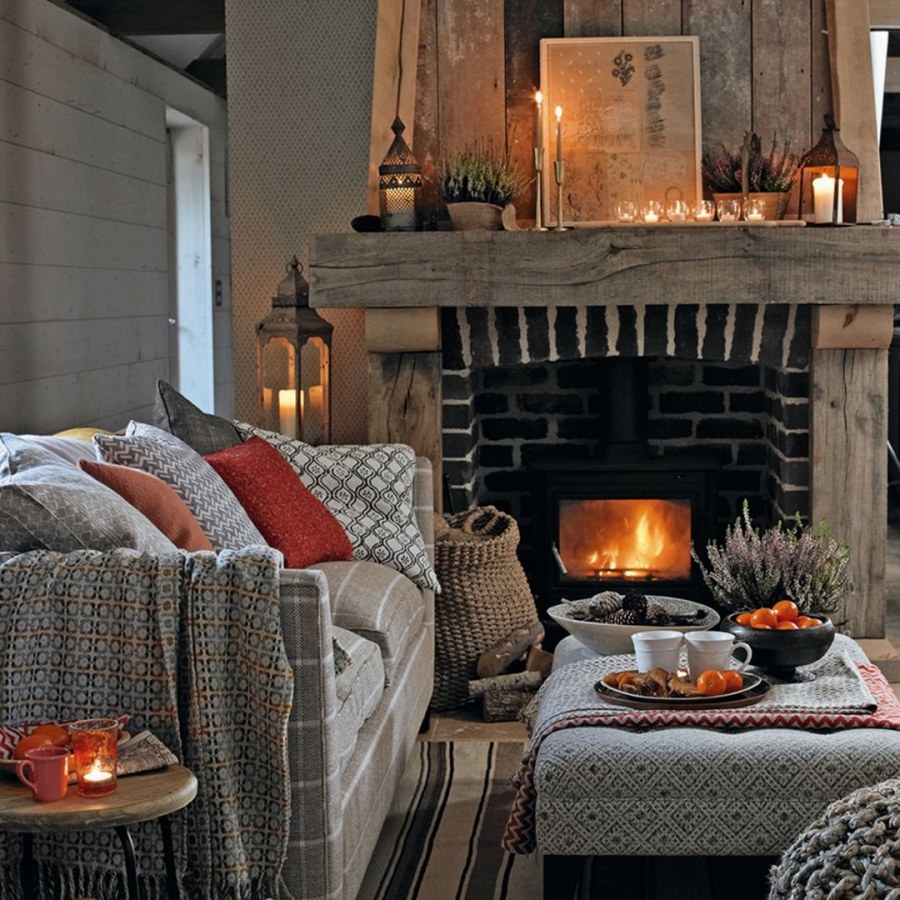 Красивый зимний интерьер