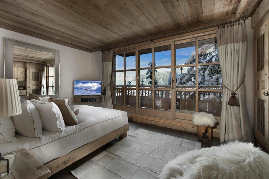 Шале в Альпах интерьер гостиная