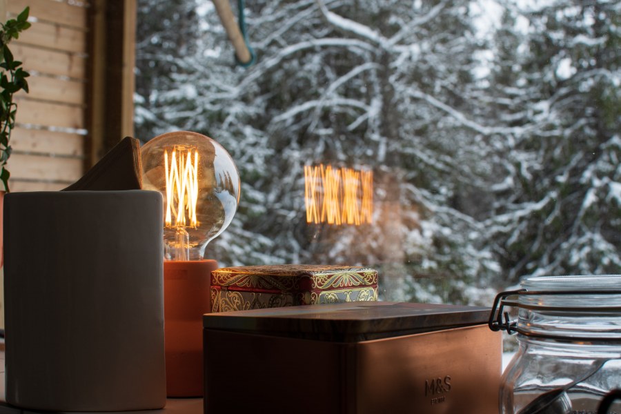 Интерьер в зимних тонах