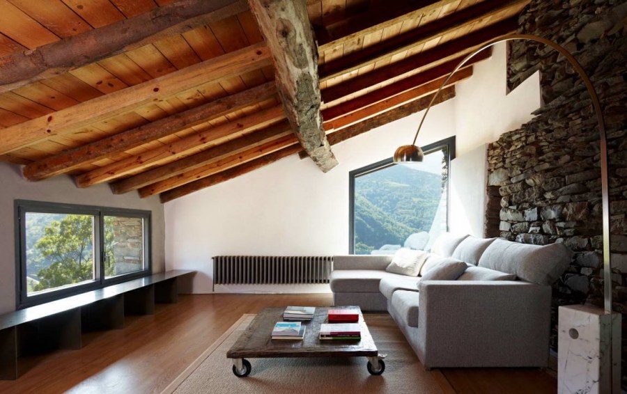 Деревянная крыша интерьер