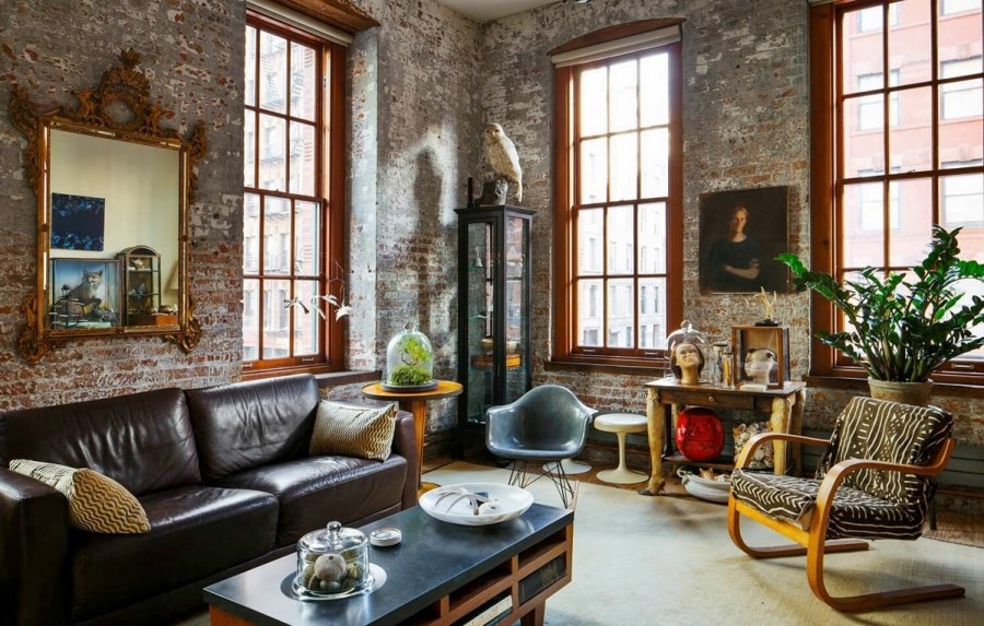 Спальня в стиле гранж