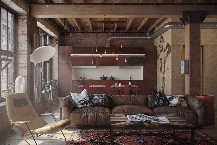 Мудборд стиль гранж в интерьере