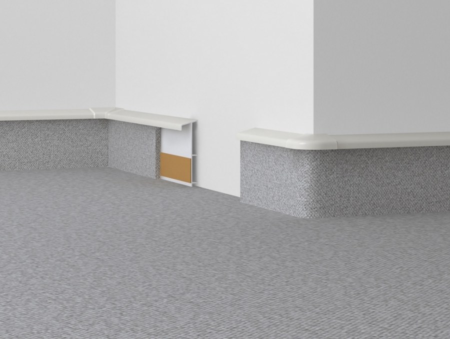 Плинтус ПВХ Dollken tle-55 0146 Dunkelgrau