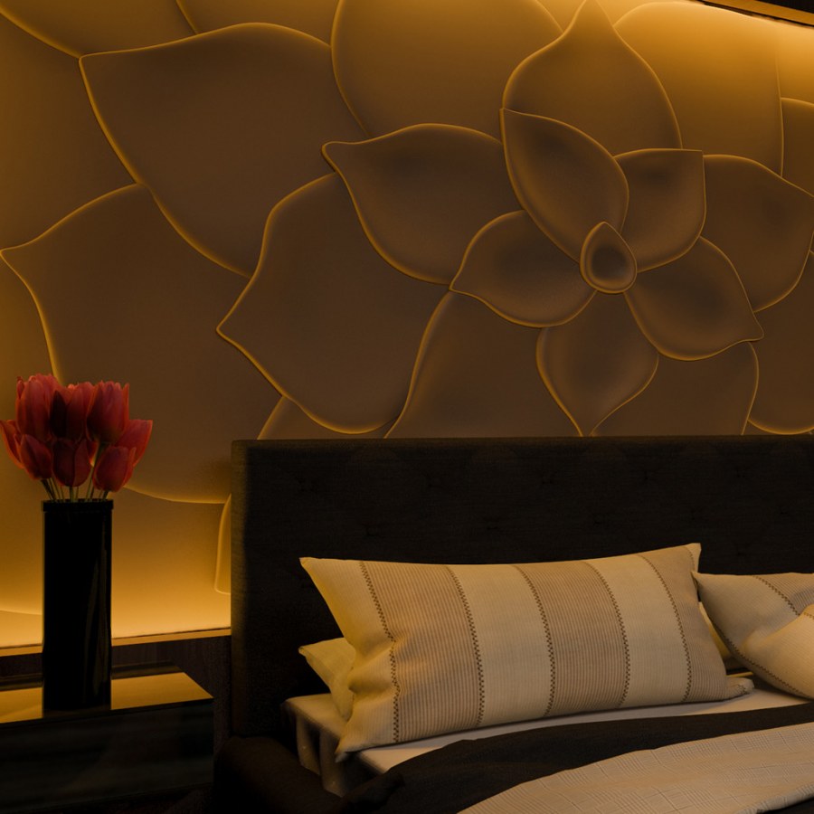 Панели на стену декоративные в спальню