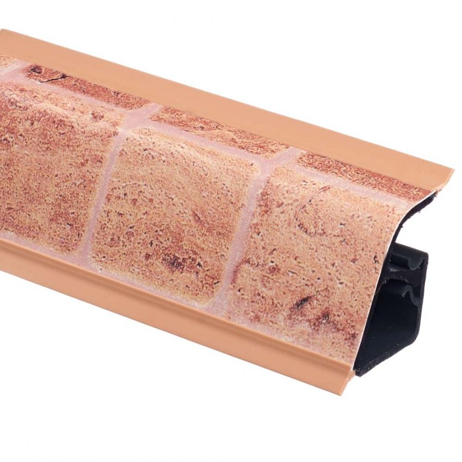 Пл 113.1.300 плинтус 3000 слоновая кость премиум с заглушками