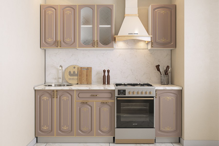 Мебельсон кухня Бергамо олива