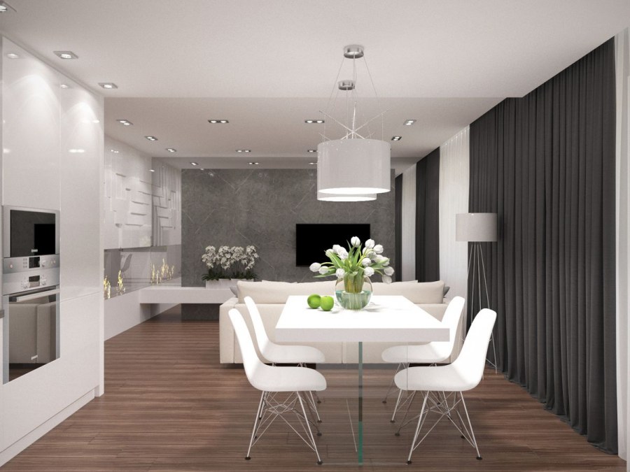 Кухня гостиная Минимализм