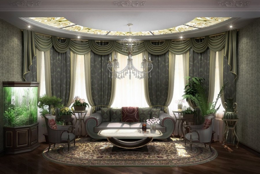 Зал с полукруглым окном