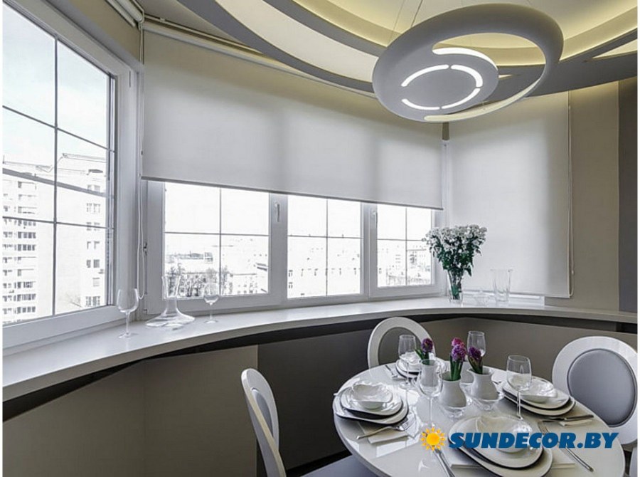 Потолок п44т кухня эркер