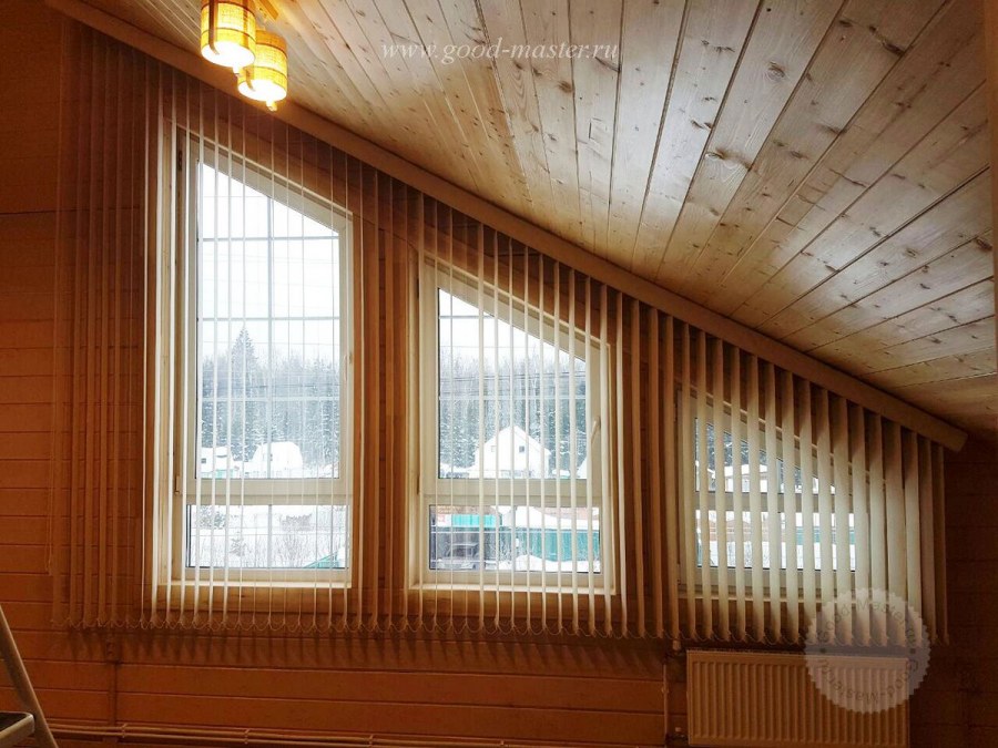 Штора на нестандартатные окна