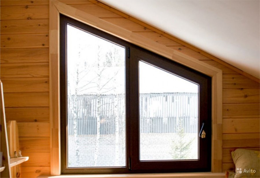 Трапециевидное окно 129х160х260