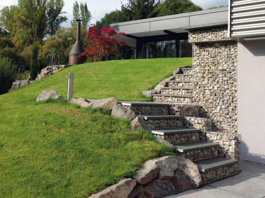 Террасирование габионами