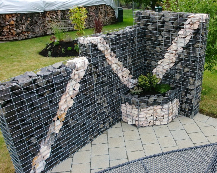 Габион подпорная стена