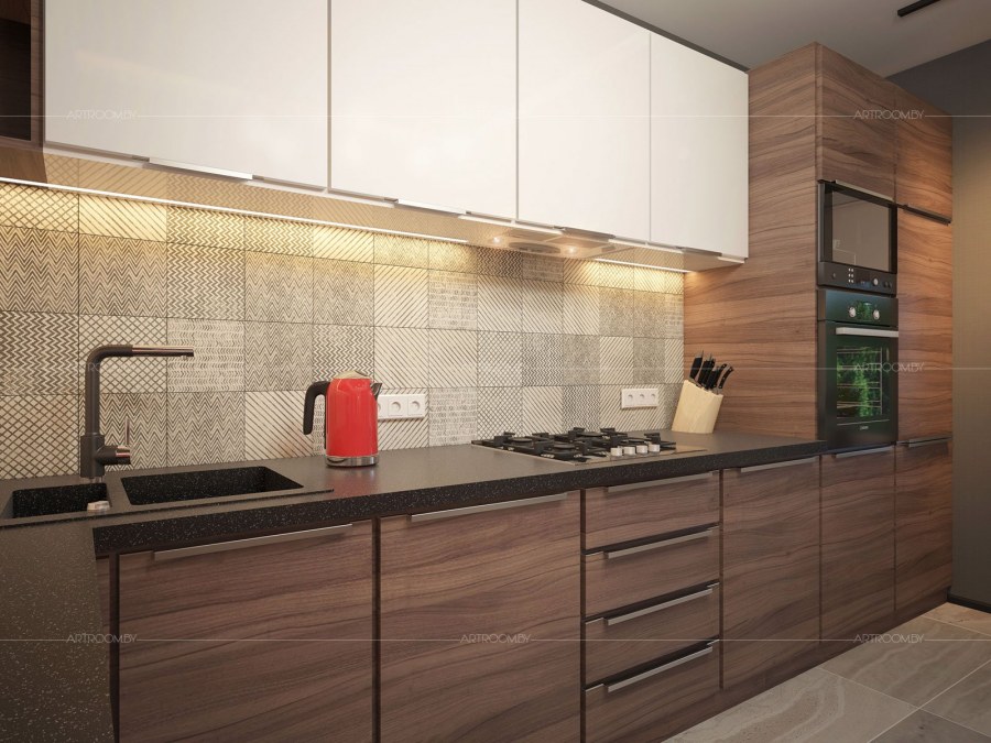 Фартук для кухни лофт