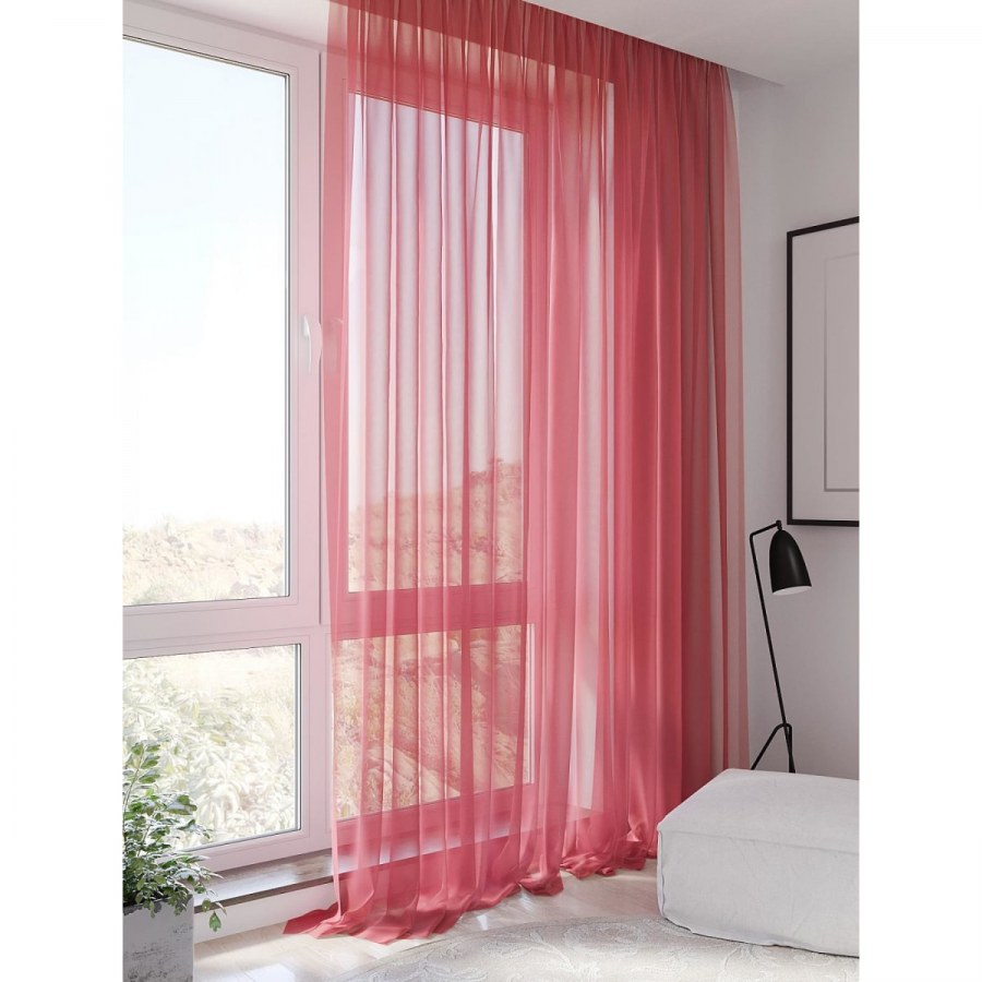 Тюль ТОМДОМ Троелс (брусника)