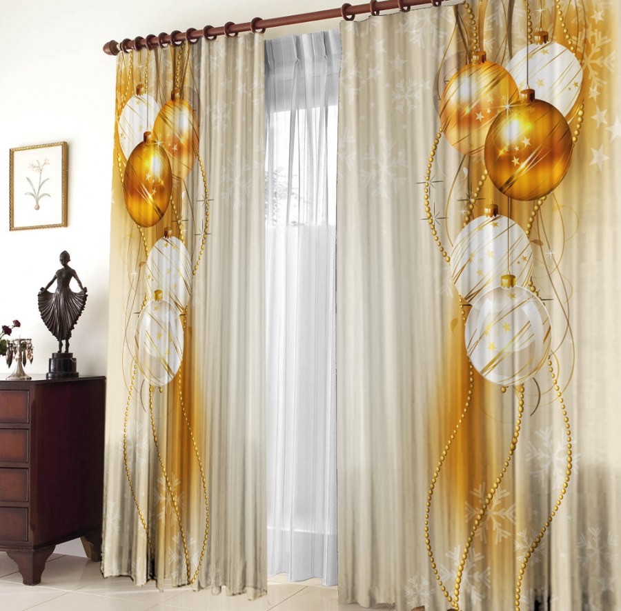 Шторы габардиновые золотое искушение