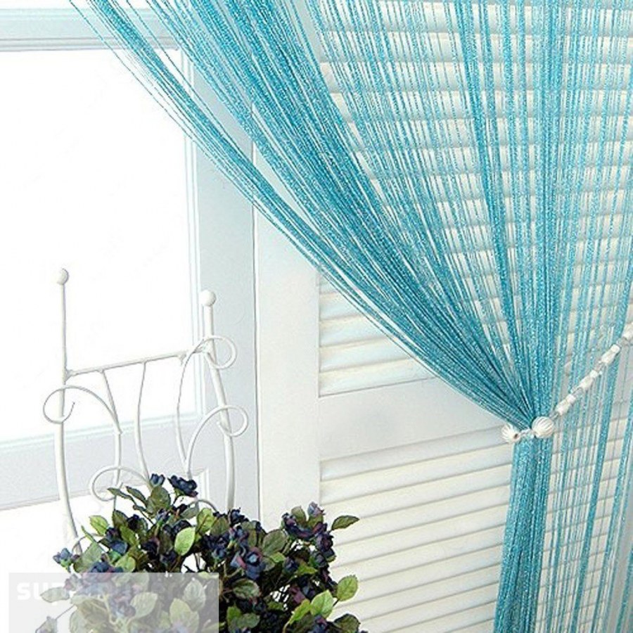 Шторы-нити кисея в интерьере