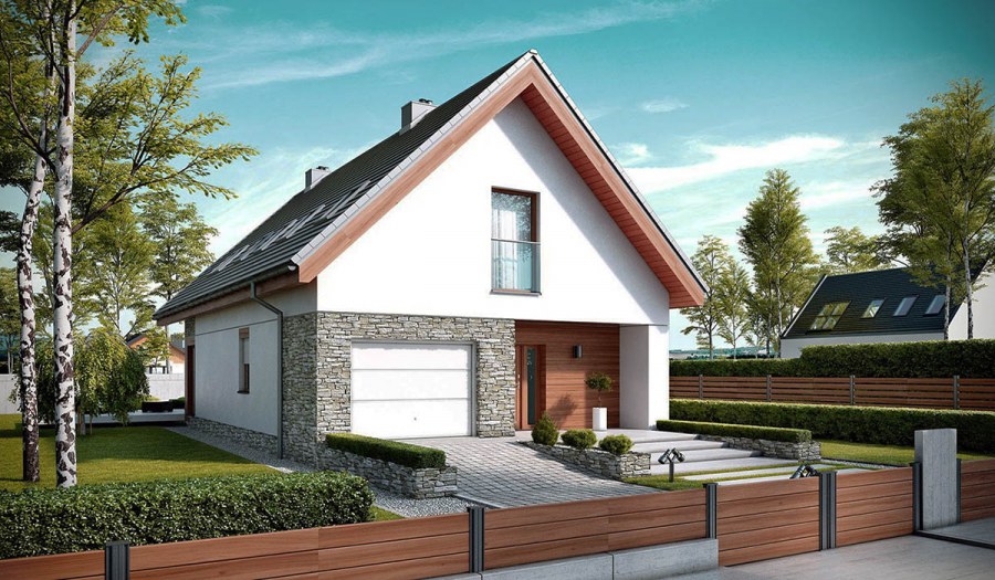 Домик с мансардой