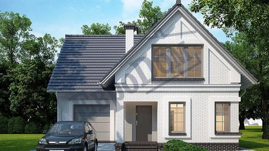 Небольшой домик с гаражом