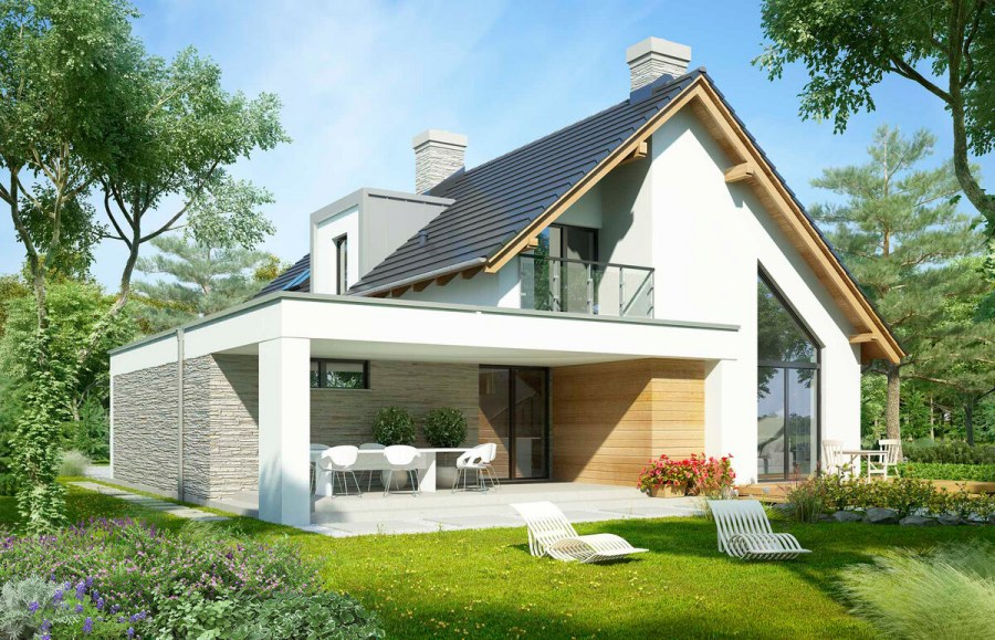 Дом с мансардой 150м2