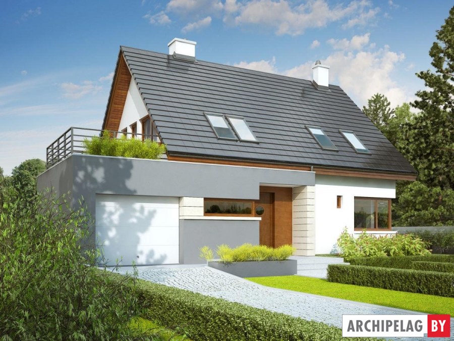 Загородный дом с гаражом